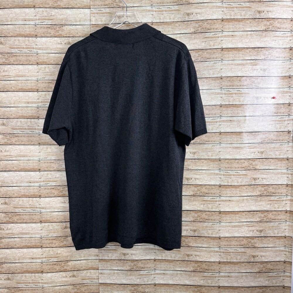 Tundra Canada Black Polo Shirt Men's Large  Hip Hop Biggie Style - Picture 4 of 6
